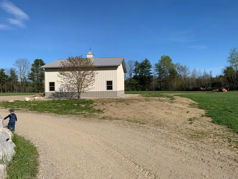 Farm outbuilding and pasture at Boynton Brook Farm